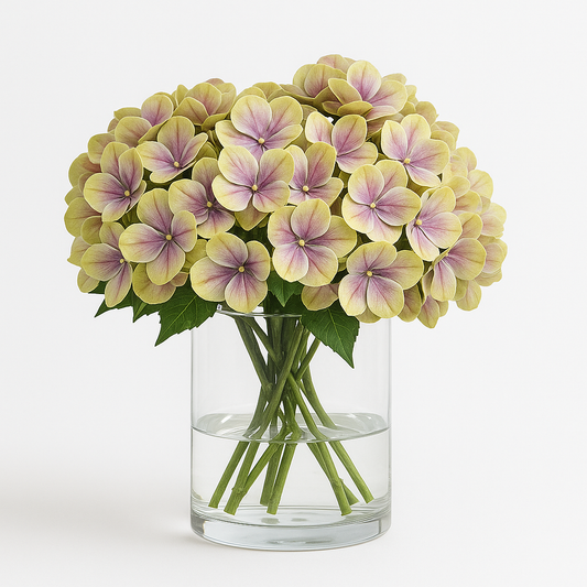 Artifical Hydrenga Flowers - Dry Purple